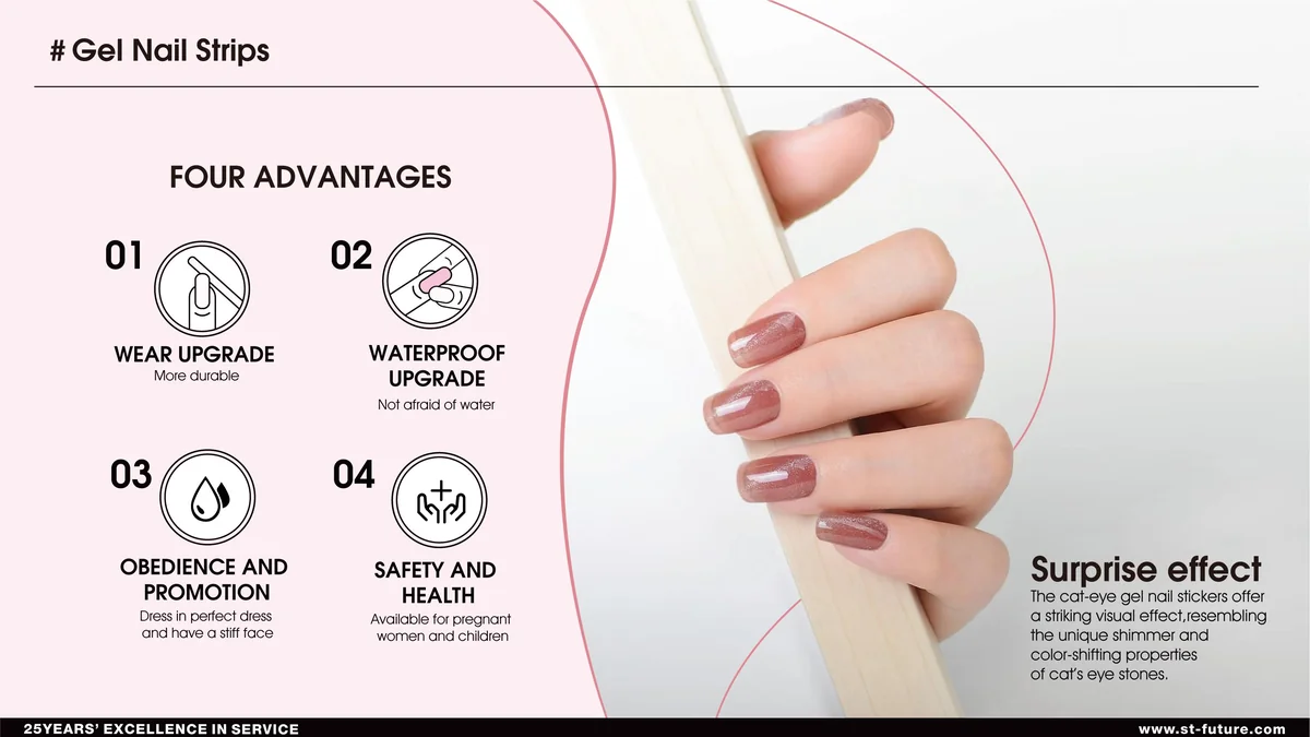 St Future Semi-Cured Gel NAIL Strips industrial