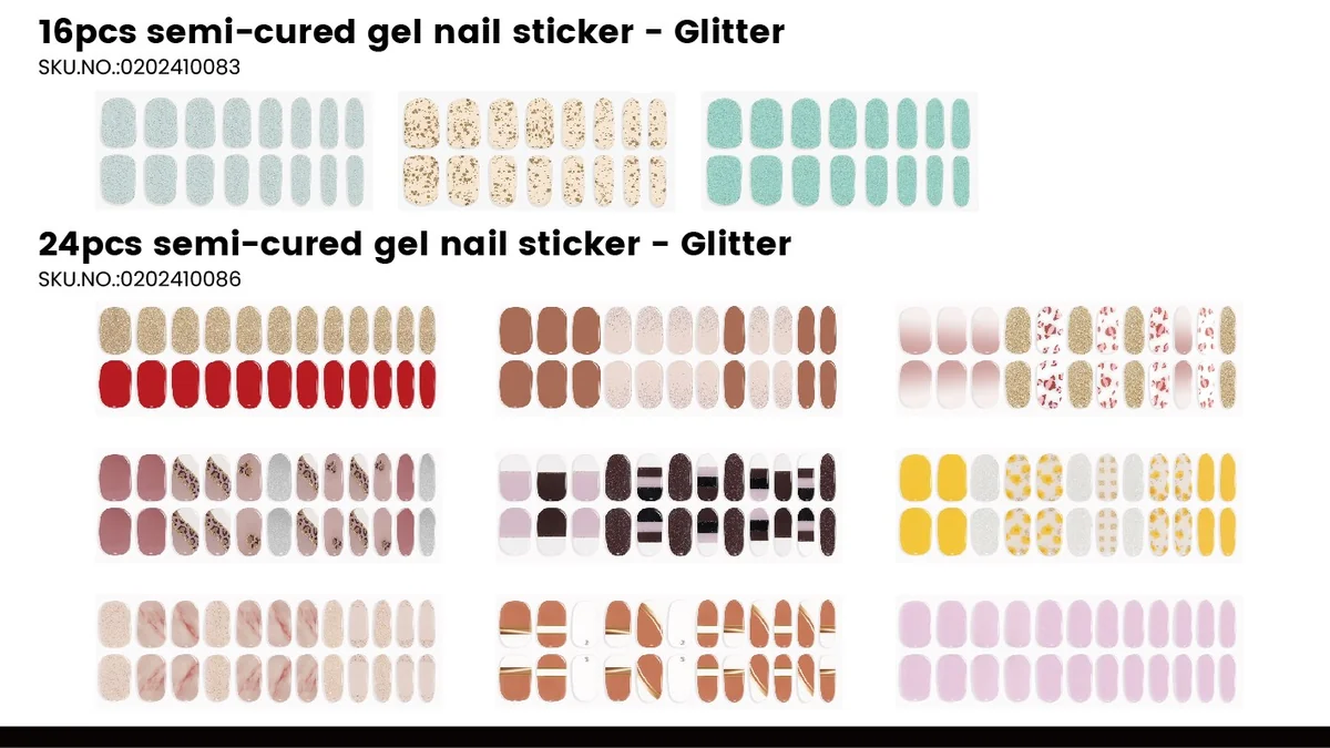 St Future semi-cured gel nail sticker products FSC