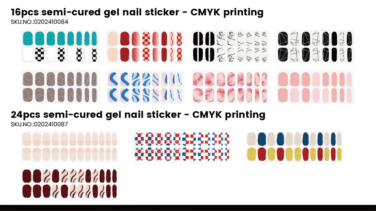 St Future semi-cured gel nail sticker products FSC
