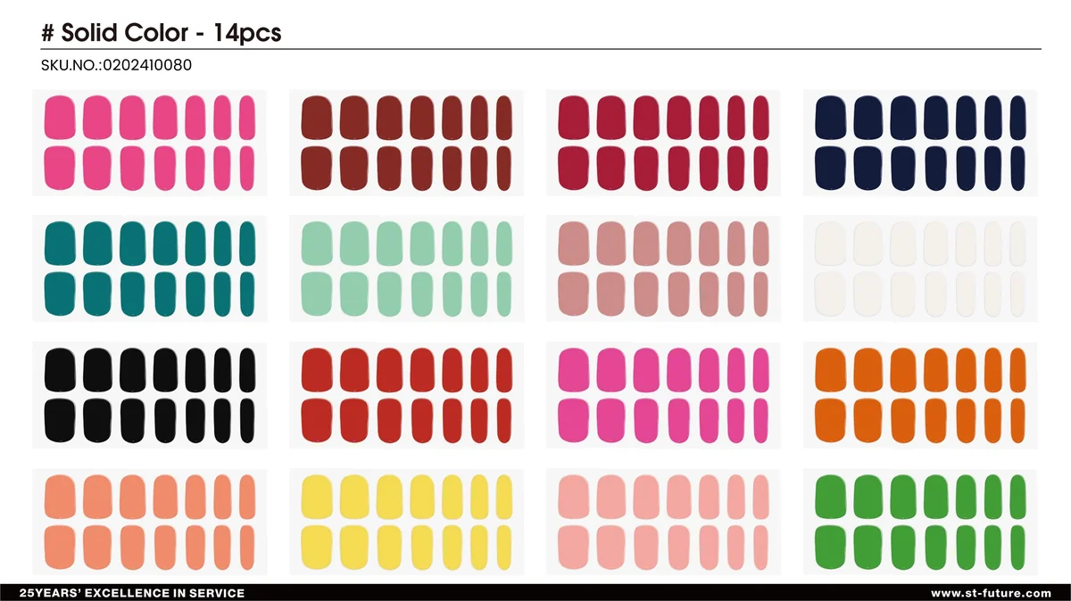 St Future Semi-Cured Gel NAIL Strips industrial