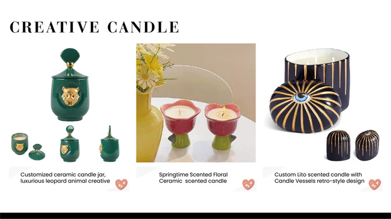 St Future Creative candle Custom Glass Candle Holders