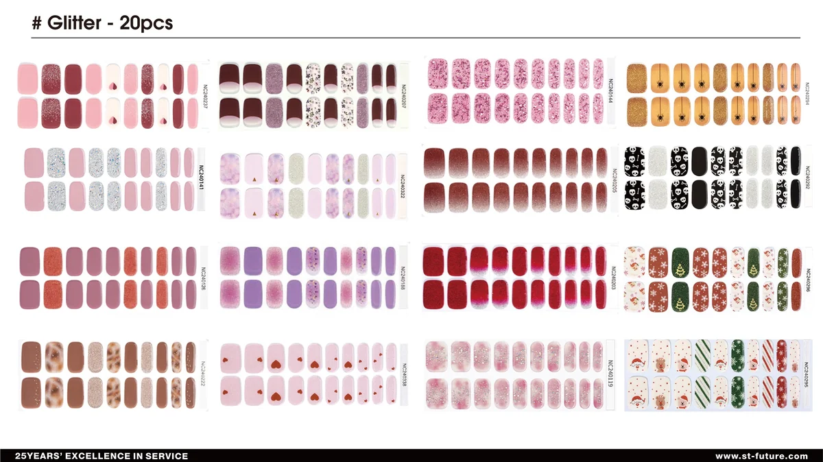 St Future Semi-Cured Gel NAIL Strips industrial