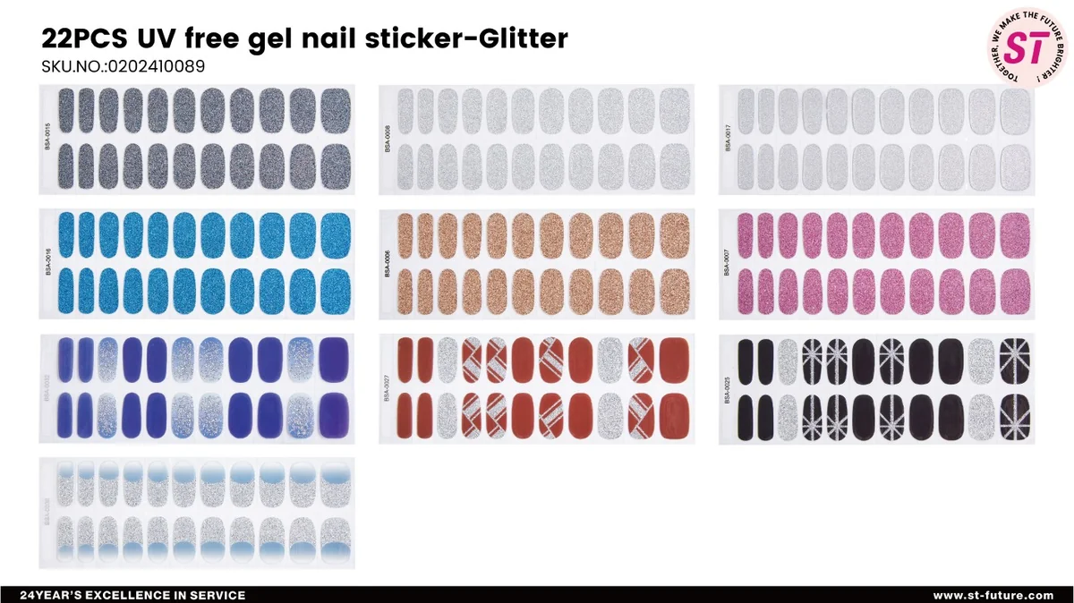 St Future UV FREE GEL NAIL STICKER FSC
