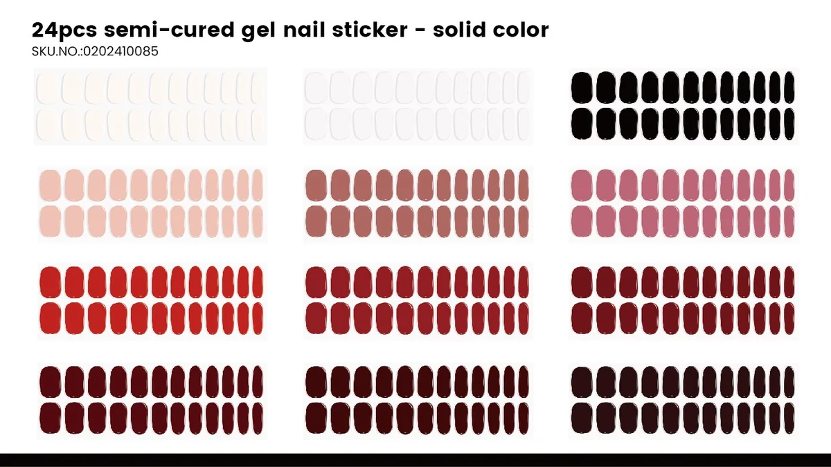 St Future semi-cured gel nail sticker products FSC