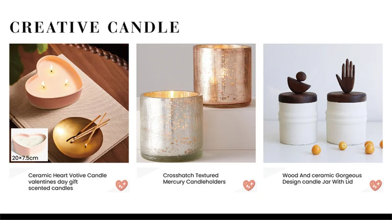 St Future Creative candle Custom Glass Candle Holders