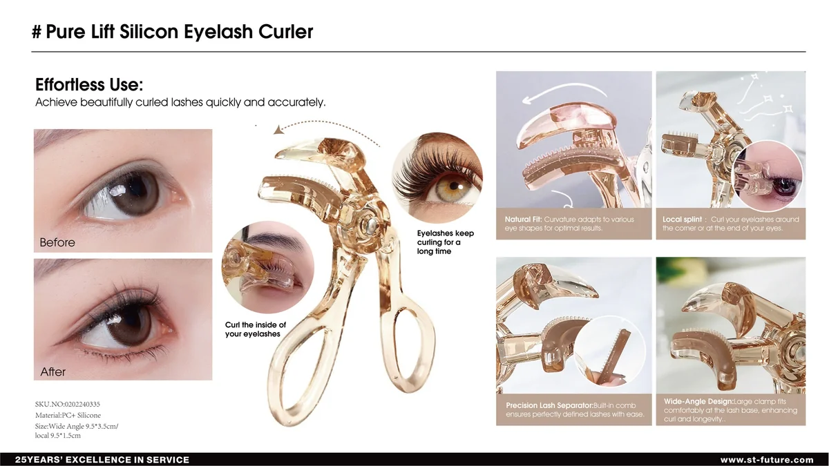 St Future Makeup Tools Eyelash curler Eyelash applicator Brow razor Tweezers Brow & lash brush Beauty scissor Product distributor quotation