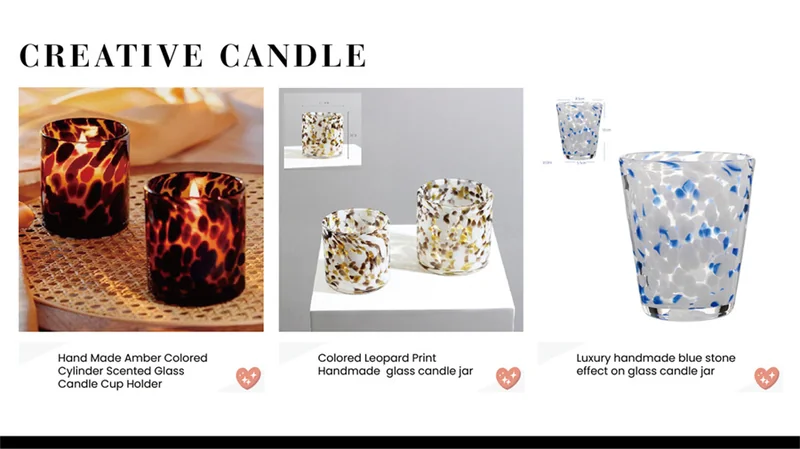 St Future Creative candle Custom Glass Candle Holders