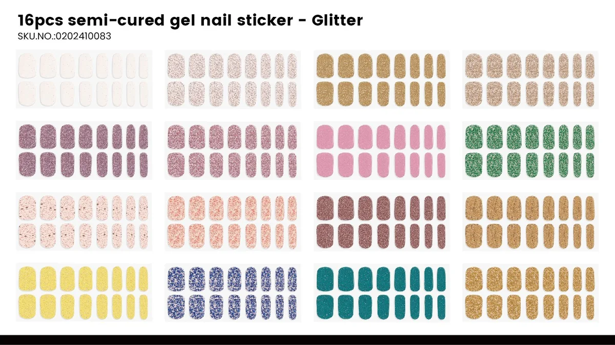 St Future semi-cured gel nail sticker products FSC