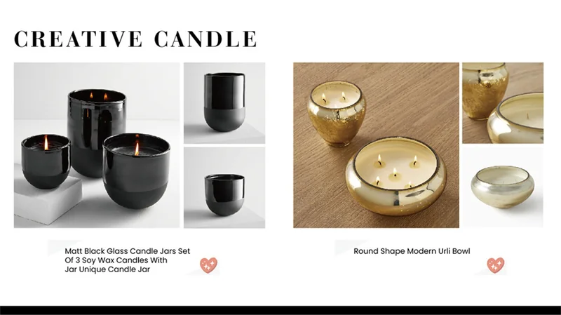 St Future Creative candle Custom Glass Candle Holders