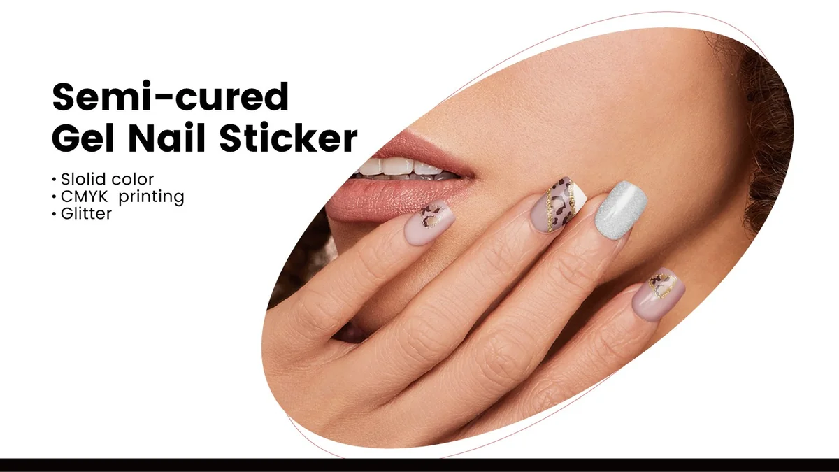St Future semi-cured gel nail sticker products FSC