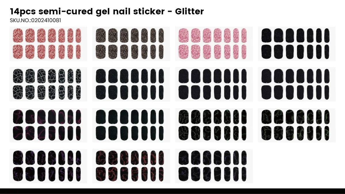 St Future semi-cured gel nail sticker products FSC