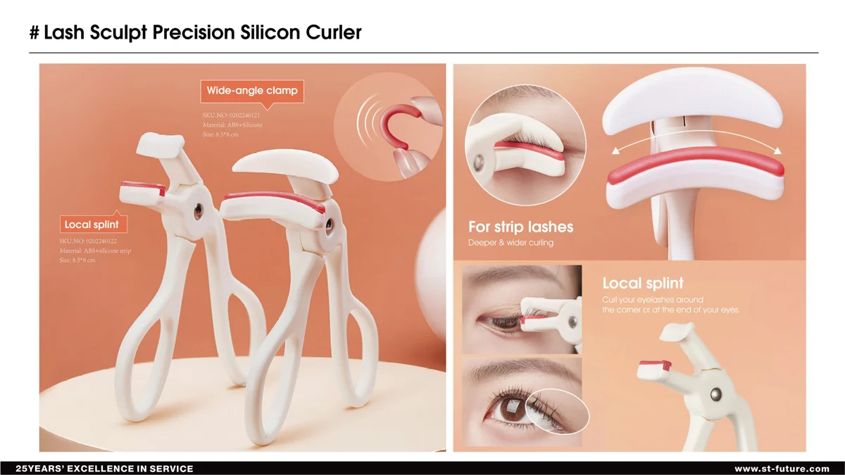 St Future Makeup Tools Eyelash curler Eyelash applicator Brow razor Tweezers Brow & lash brush Beauty scissor Product distributor quotation